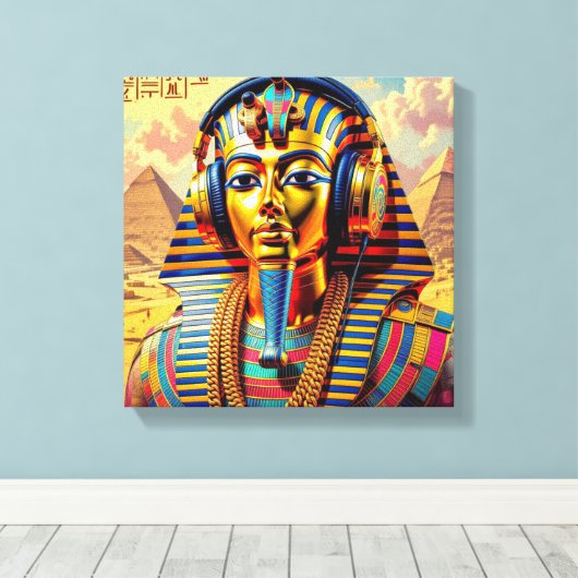 JUST LIKE PHARAOH TUT 3 CANVAS AFDRUK (Insitu (Houten vloer))