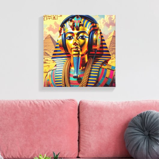 JUST LIKE PHARAOH TUT 3 CANVAS AFDRUK (Insitu (Woonkamer))