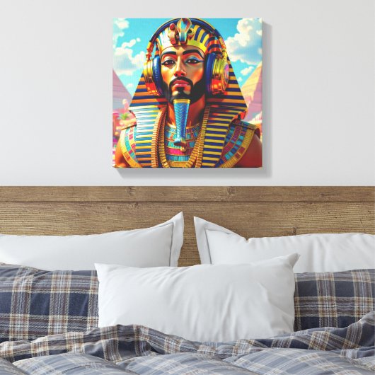 JUST LIKE PHARAOH TUT 4 CANVAS AFDRUK (Insitu (Slaapkamer))
