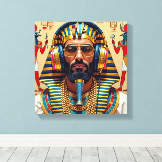 JUST LIKE PHARAOH TUT CANVAS AFDRUK (Insitu (Houten vloer))