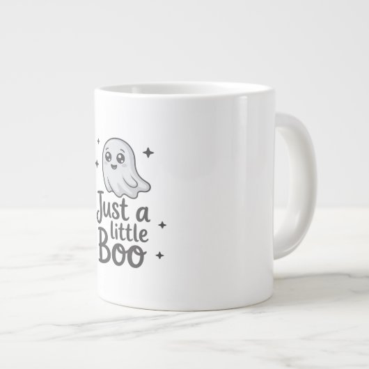Just Little Boo Funny Design Grote Koffiekop (Voorkant rechts)