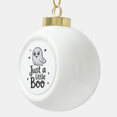 Just Little Boo Funny Design Keramische Bal Ornament (Rechts)