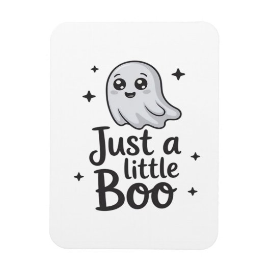 Just Little Boo Funny Design Magneet (Verticaal)