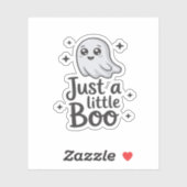 Just Little Boo Funny Design Sticker (Vel)