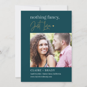 Just Love BEWERKBARE KLEUR Save The Date Kaart