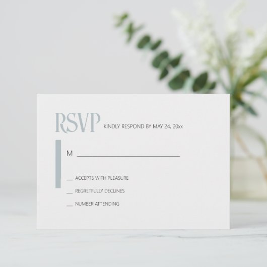 Just Love Blue RSVP (Staand voorkant)