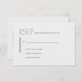 Just Love Blue RSVP (Voorkant / Achterkant)