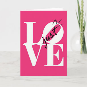 Just Love Bold Pop Art Kaart