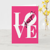 Just Love Bold Pop Art Kaart (Gele Bloem)