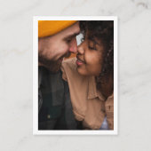 Just Love Retro Groovy Foto QR Code Bruiloft RSVP Informatiekaartje (Achterkant)