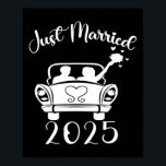 Just Married 2025 Trouwringen Matching paar NE Poster<br><div class="desc">Just Married 2025 Trouwringen Matching paar Passen getrouwd</div>