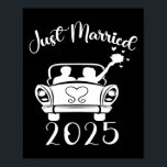 Just Married 2025 Trouwringen Matching paar NE Poster<br><div class="desc">Just Married 2025 Trouwringen Matching paar Passen getrouwd</div>