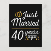 Just Married 40 Years Ago II Briefkaart (Voorkant)