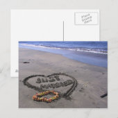 Just married aankondigingskaart (Voorkant / Achterkant)