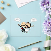 Just married acryl uitnodigingen (Insitu (Huwelijk))