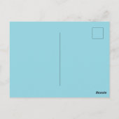 Just Married add couple name date year wedding sim Briefkaart (Achterkant)