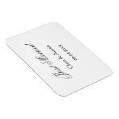 Just Married add couple name date year wedding sim Magneet (Rechterzijde)