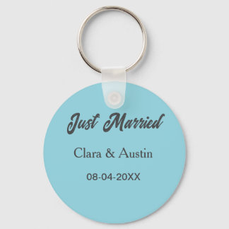Just Married add couple name date year wedding sim Sleutelhanger