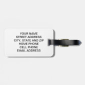 Just Married Bagagelabel - Pas het aan! (Achterkant horizontaal)