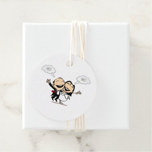 Just married bedankjes labels (In situ)