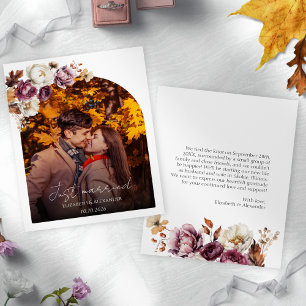 just married   Budget Wedding Photo Aankondiging