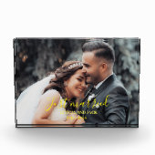 Just Married Celebrate Love beroemd gemaakt door P Fotoblokken (Voorkant)