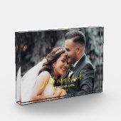 Just Married Celebrate Love beroemd gemaakt door P Fotoblokken (Links)