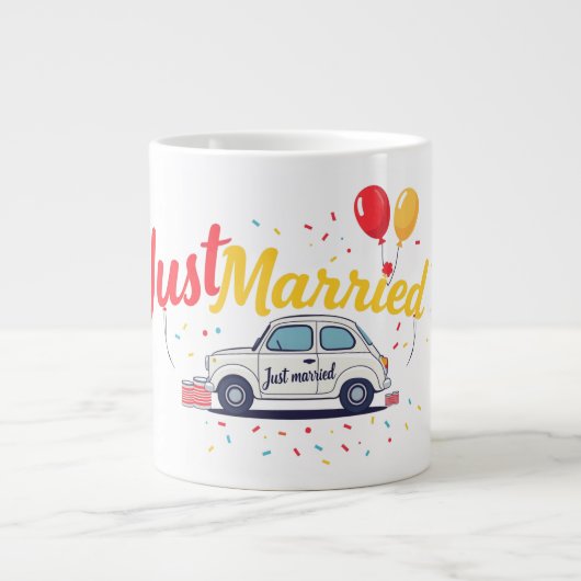 Just Married Celebration Design Mok (Voorkant)