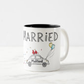 Just Married Celebration Design Mok (Voorkant rechts)