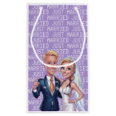 just Married DOCTORS PHYSICIANS MD violet Klein Cadeauzakje (Achterkant)