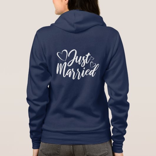 Just Married Hoodie (Achterkant)