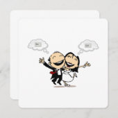 Just married kaart (Voorkant / Achterkant)