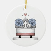 Just married keramisch ornament (Voorkant)