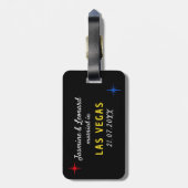 Just Married Las Vegas Wedding Couple Bagagelabel (Achterkant verticaal)