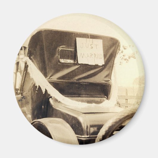 "Just Married" Magneet (Voorkant)