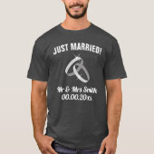 Just Married Mr & Mrs t shirt ingesteld voor nieuw (Voorkant)