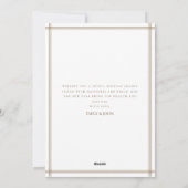 Just Married Newlywed Couple Beach Photo Christmas Feestdagenkaart (Achterkant)