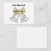 Just Married Note Card Notitiekaartje (Voorkant / Achterkant)