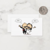 Just married notitiekaartje (Voorkant / Achterkant in situ)