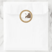 Just Married | Paspoortstempel | Cabo San Lucas Ronde Sticker (Tas)