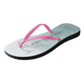 Just married personalisierbare Flip Flops (Schuin)