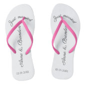 Just married personalisierbare teenslippers (Voetbed)