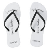 Just married personalisierbare teenslippers (Voetbed)