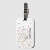 just married ,personalized  bagagelabel (Voorkant (verticaal))