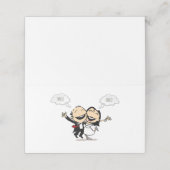 Just married plaatskaartje (Buitenkant ongevouwen)