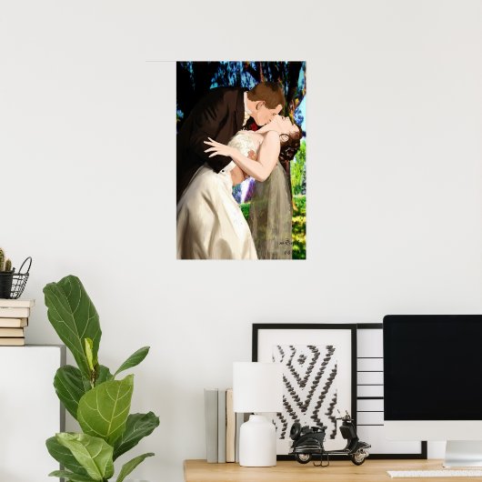 Just married poster (Thuiskantoor)