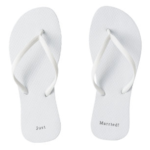 Just Married Quote Wedding And Marriage Text Teenslippers