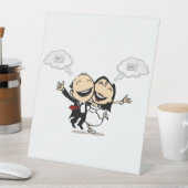 Just married reclamebord met voetstuk (Insitu)