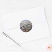 Just married ronde sticker (Envelop)
