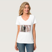 Just Married - Schattigee bruid en bruidegom T-shirt (Voorkant volledig)